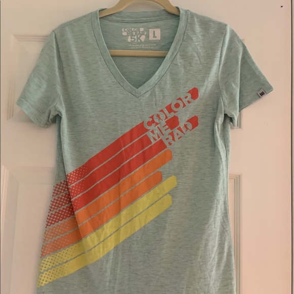 Color Me Rad 5K T-Shirt. Size L - Picture 2 of 5